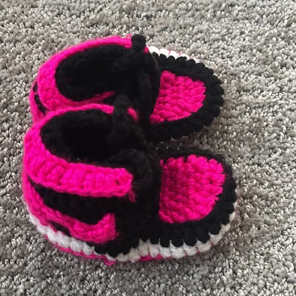 Our Little Kicks Handmade Knit Baby Shoes. 0-6 months. Bundle - Picture 3 of 5